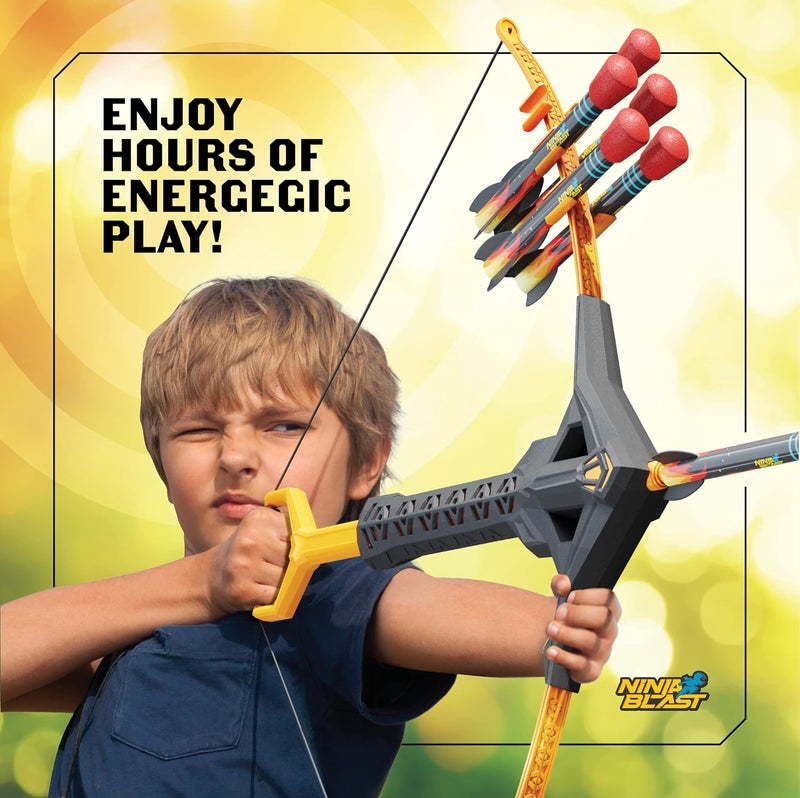 Ninja Blast Kids Bow and Arrow Archery Set - Coolest Toys for Boys Age 6, 7, 8, 9, 10, 11 & 12 Year Old Boy Gifts - Cool Boy Toys Birthday Gift - Best Outdoor Kid Sports Play Toy - Image 3